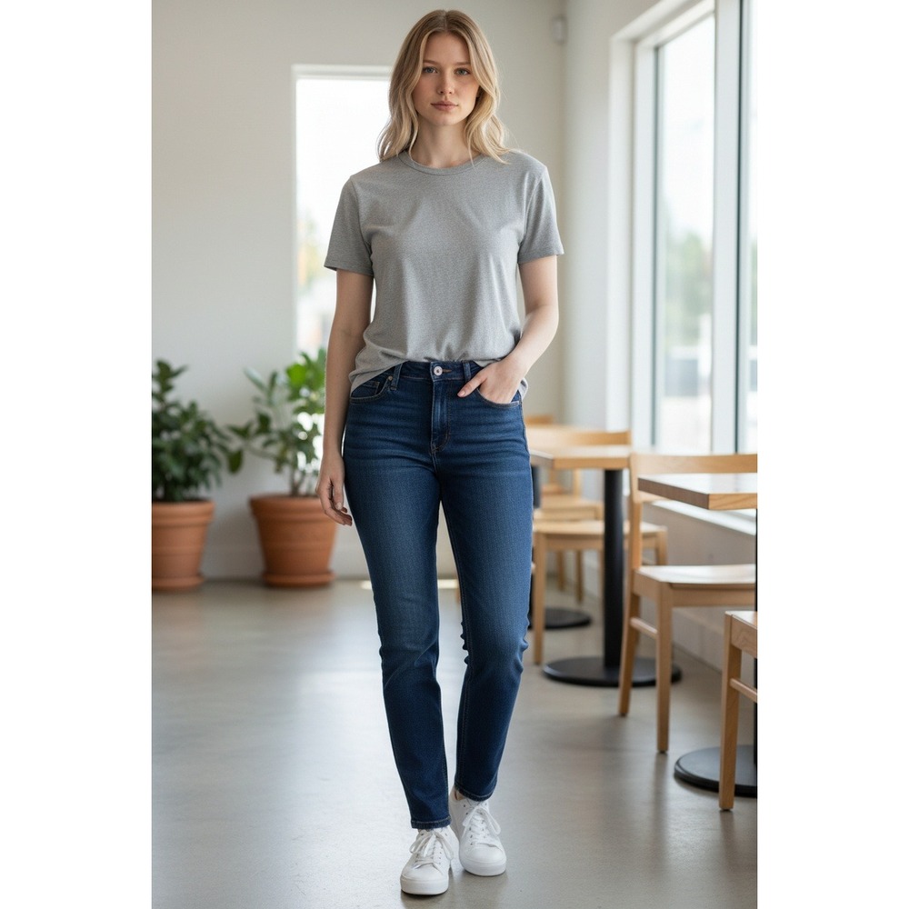 REFLECT Women's Size 16A Dark Wash Straight Leg‎ Jeans